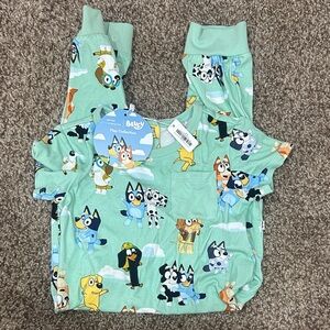 Little Sleepies Green Kids One Piece